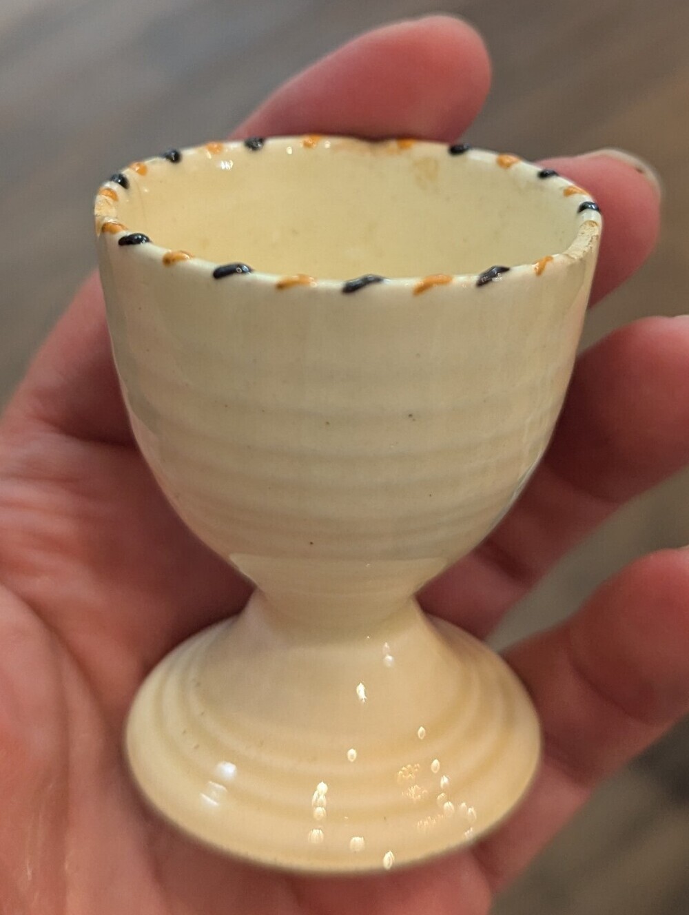 Art Deco Crown Ducal Egg Cup